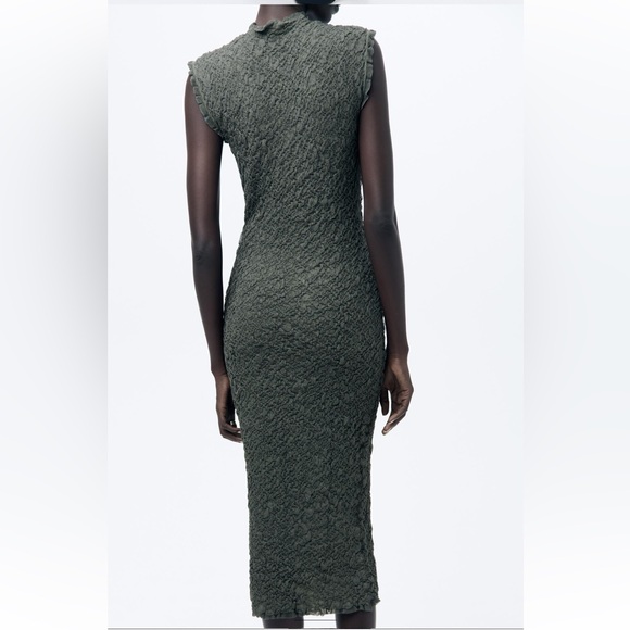 Wrinkle Effect Knit Dress, New with Tags - Picture 2 of 5